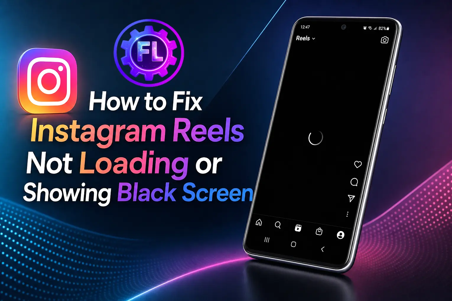 Instagram Reels not loading or showing black screen on phone